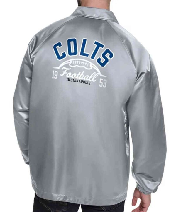 Indianapolis Colts Retro Logo Coaches Jacket