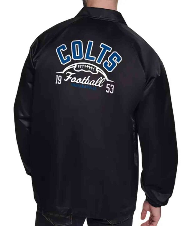 Indianapolis Colts Retro Logo Coaches Jacket