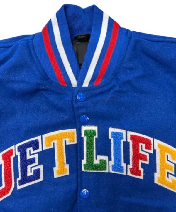 Royal/White Jet Life Varsity Jacket