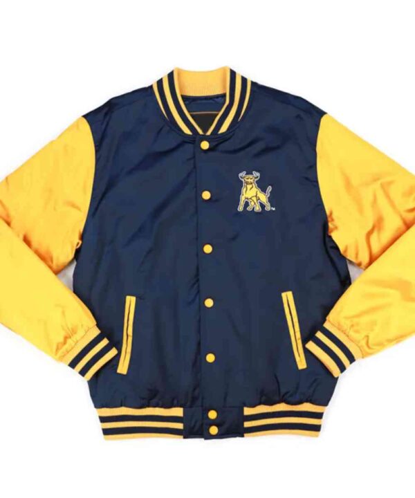 Johnson C. Smith Gold and Navy Baseball Jacket