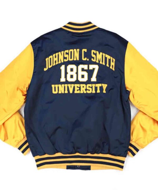 Johnson C. Smith Gold and Navy Baseball Jacket