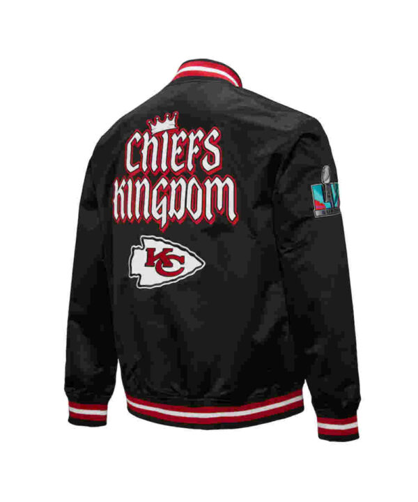 Kansas City Chiefs Double Down Black Satin Jacket