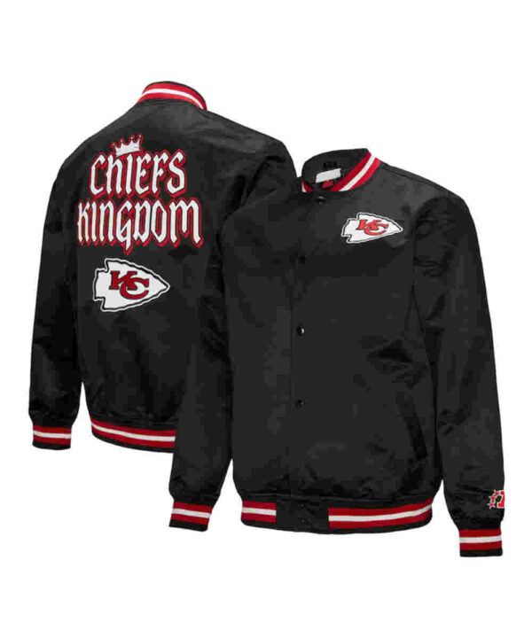 Kansas City Chiefs Double Down Black Satin Jacket