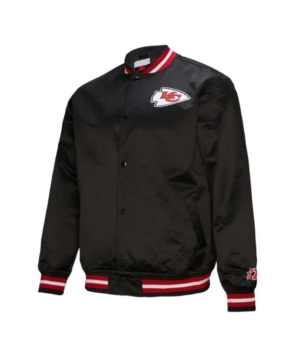 Kansas City Chiefs Double Down Black Satin Jacket