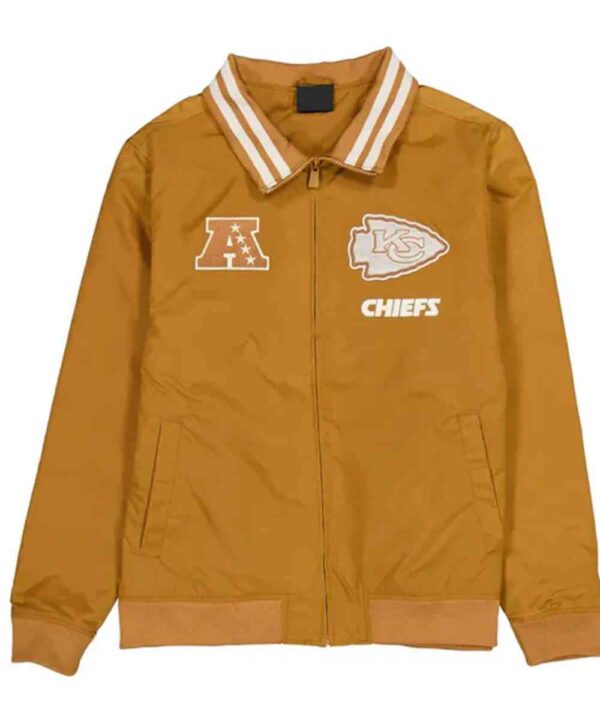 Kansas City Chiefs Logo Select Light Bronze Jacket