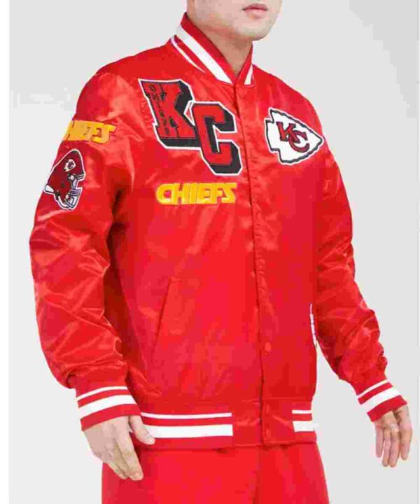 Kansas City Chiefs Mashup Classic Rib Satin Jacket