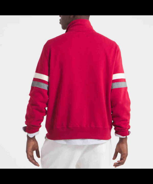Kansas City Chiefs Red Striped Fleece Jacket