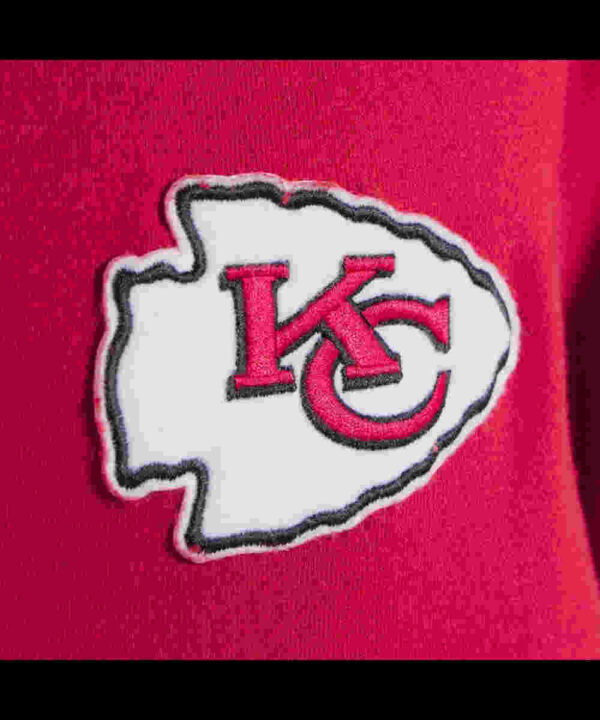 Kansas City Chiefs Red Striped Fleece Jacket