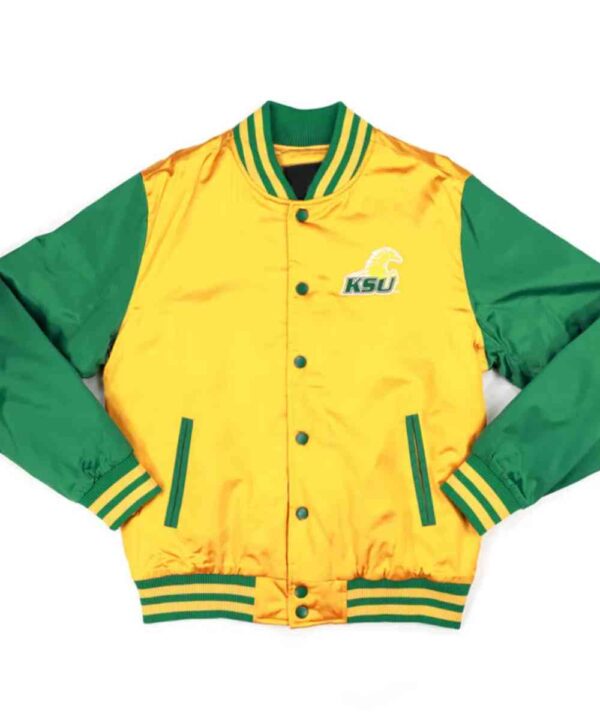 Kentucky State Gold and Green Baseball Jacket