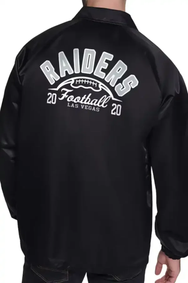 Las Vegas Raiders Retro Logo Coaches Jacket