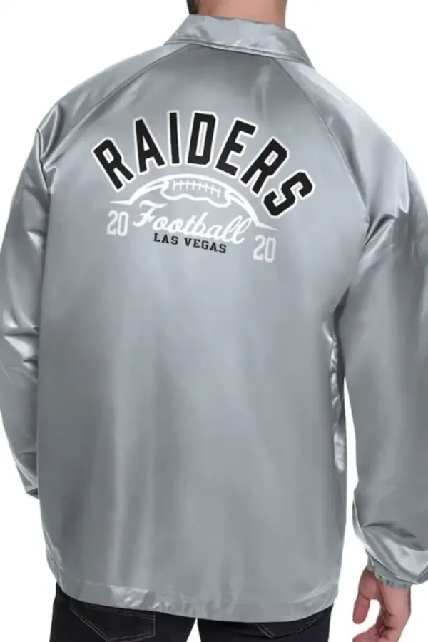 Las Vegas Raiders Retro Logo Coaches Jacket