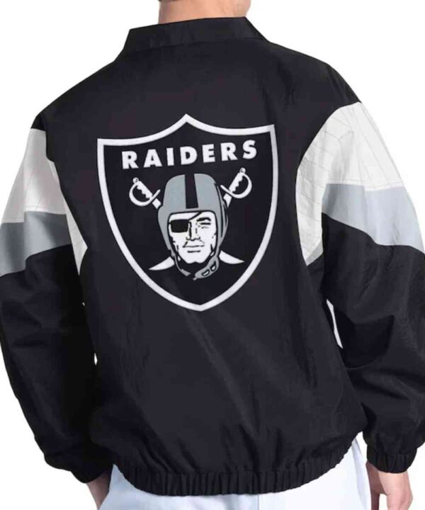 Las Vegas Raiders Yard Line Black Full-Zip Jacket