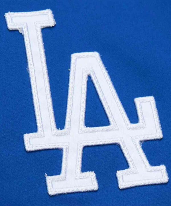 LA Dodgers Vintage Logo Royal Lightweight Satin Jacket