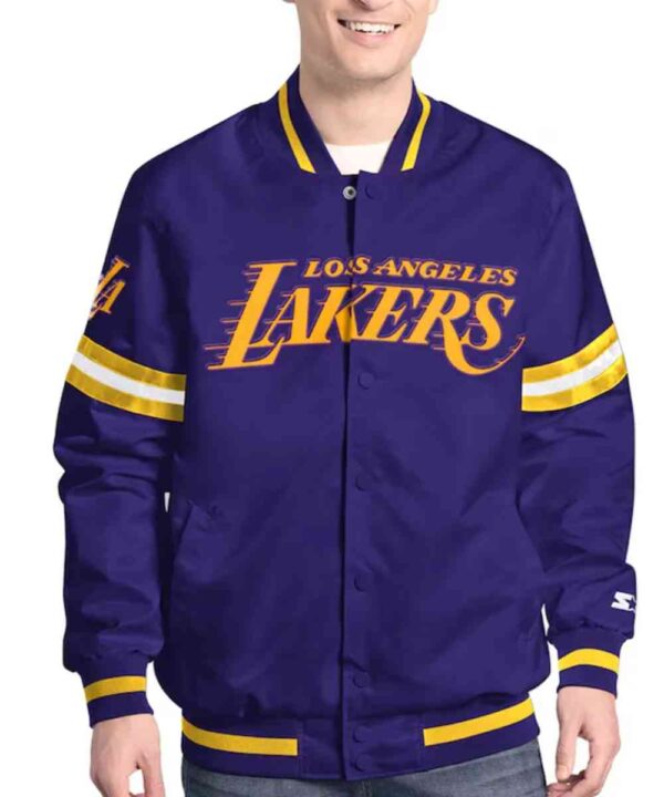 LA Lakers Scout Varsity Satin Jacket