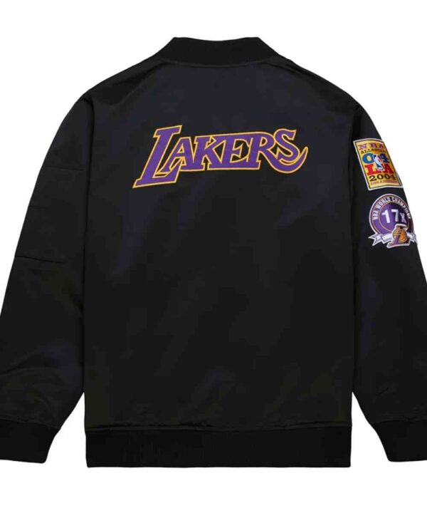 LA Lakers Vintage Logo Lightweight Satin Jacket