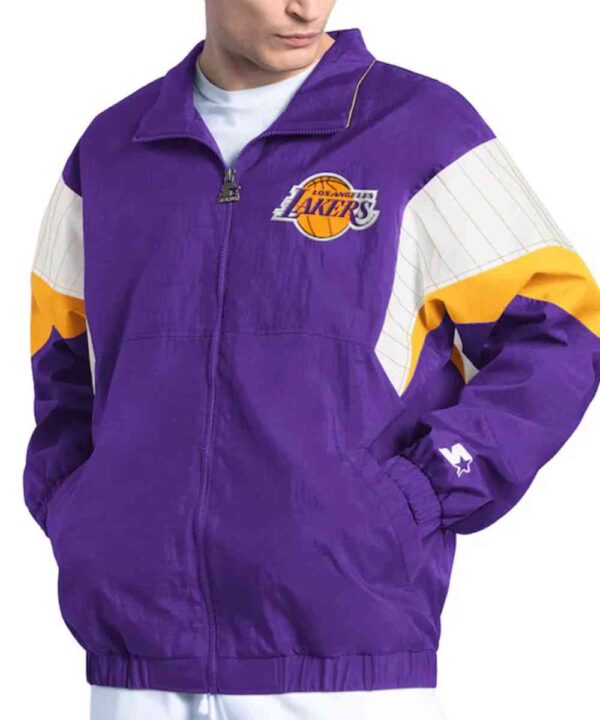 LA Lakers Yard Line Purple Full-Zip Jacket