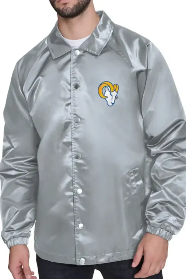 LA Rams Retro Logo Coaches Jacket