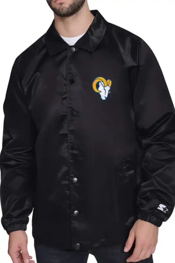 LA Rams Retro Logo Coaches Jacket