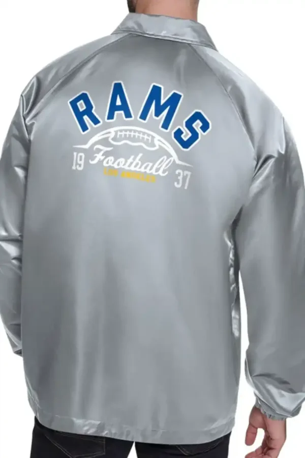 LA Rams Retro Logo Coaches Jacket