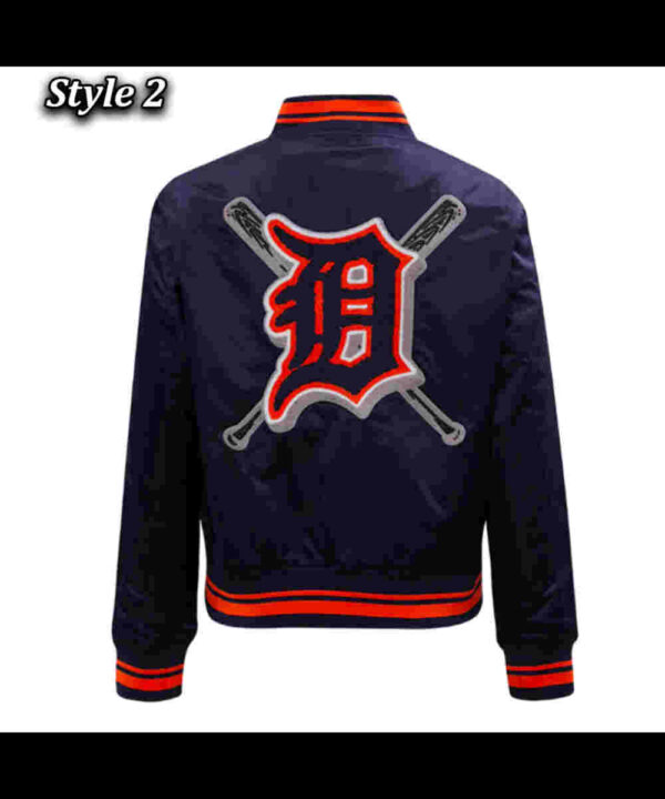 Detroit Tigers Mashup Classic Rib Satin Jacket