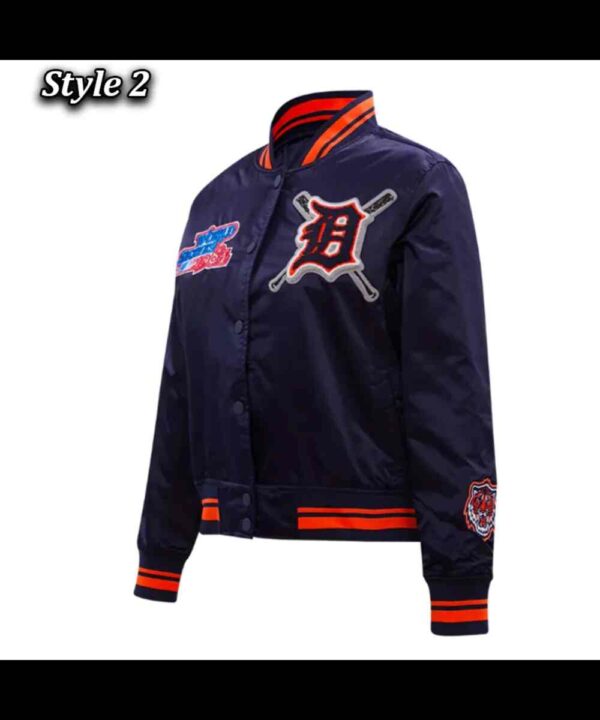Detroit Tigers Mashup Classic Rib Satin Jacket
