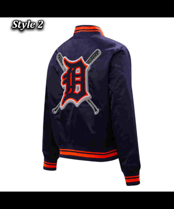 Detroit Tigers Mashup Classic Rib Satin Jacket
