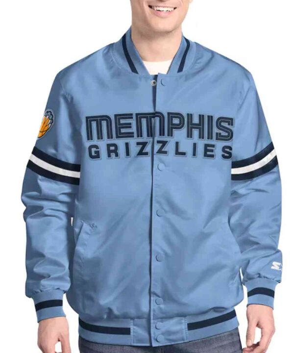 Memphis Grizzlies Scout Varsity Satin Jacket