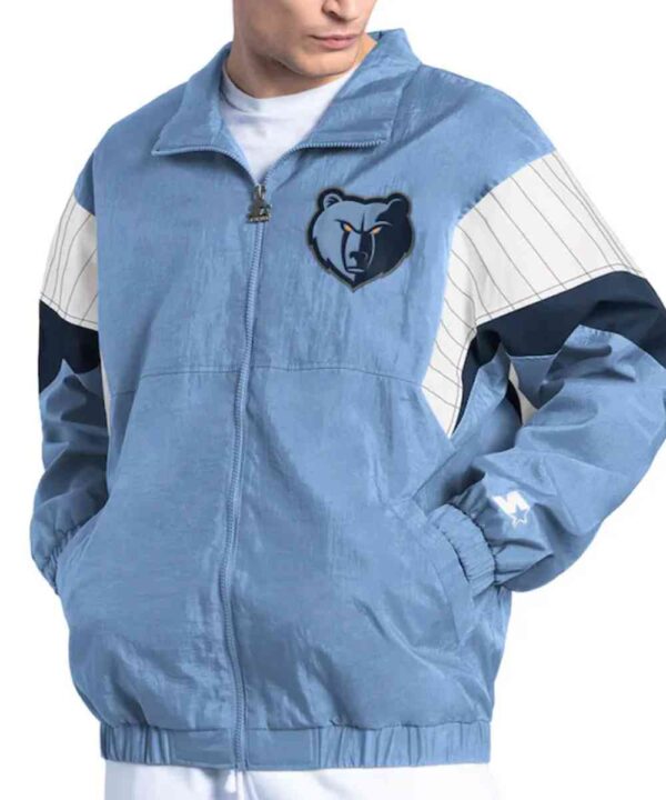 Memphis Grizzlies Yard Line Light Blue Full-Zip Jacket