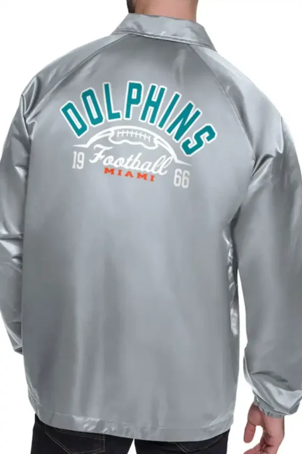 Miami Dolphins Retro Logo Coaches Jacket