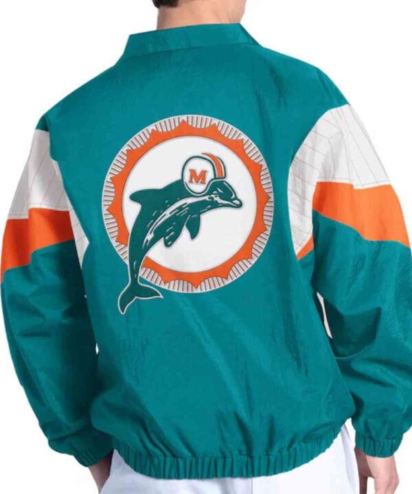 Miami Dolphins Yard Line Aqua Full-Zip Jacket