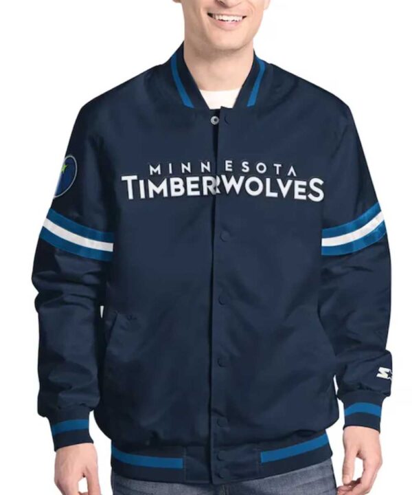 Minnesota Timberwolves Scout Varsity Satin Jacket
