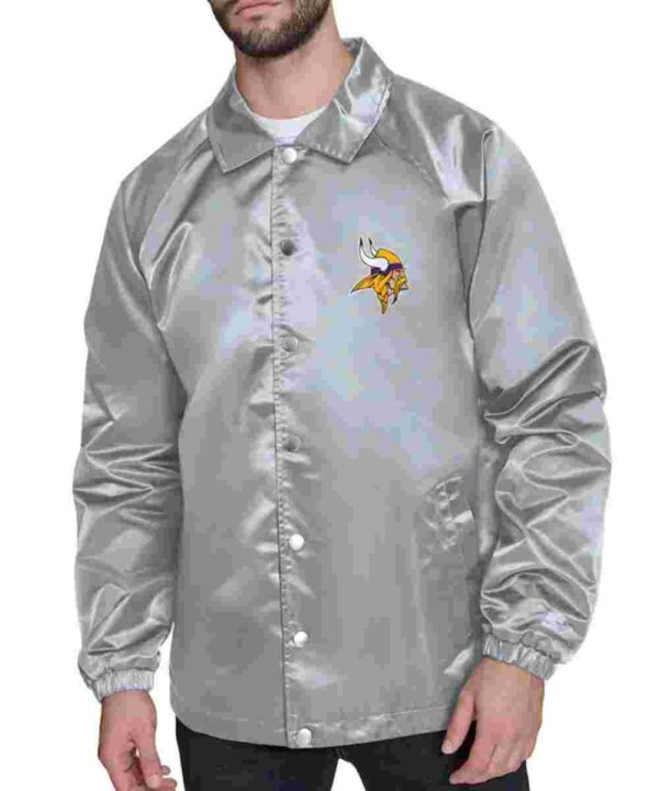 Minnesota Vikings Retro Logo Coaches Jacket