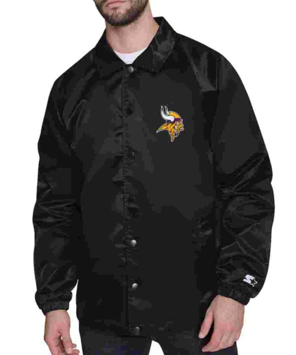 Minnesota Vikings Retro Logo Coaches Jacket