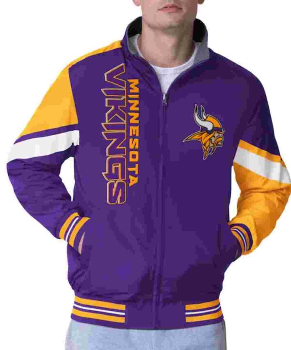 Minnesota Vikings Strong Arm Purple Full-Zip Jacket