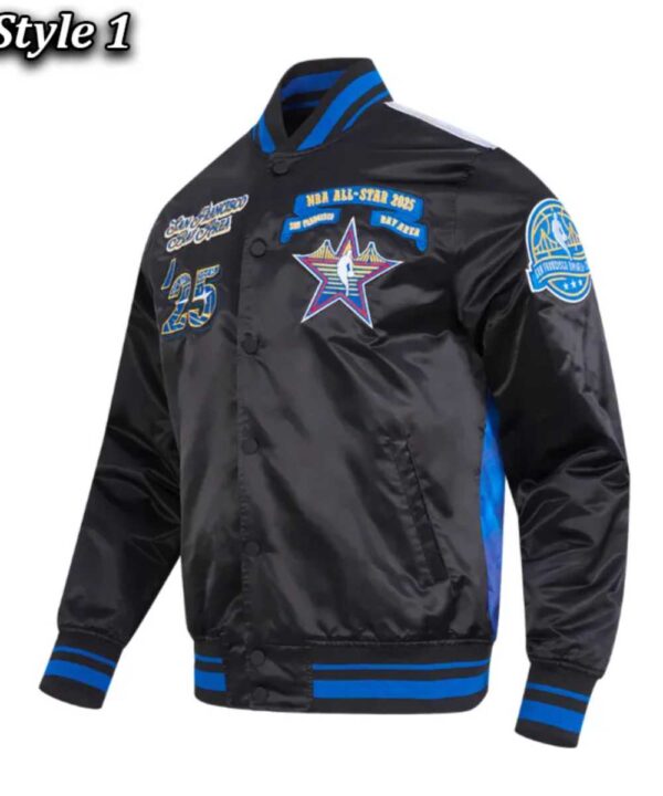 NBA All Star 2025 Classic Rib Satin Jacket