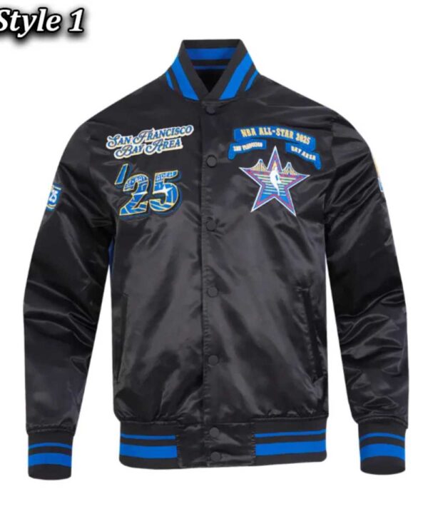 NBA All Star 2025 Classic Rib Satin Jacket