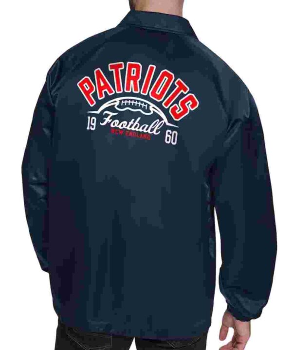 New England Patriots Retro Logo Coaches Jacket