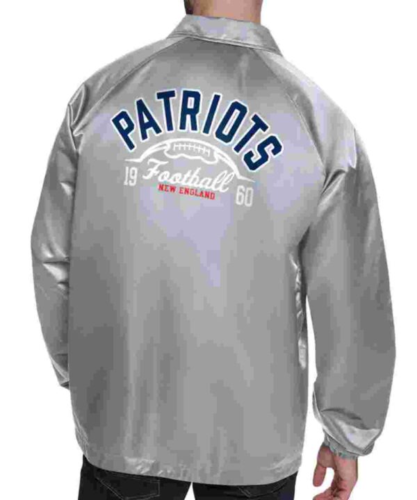 New England Patriots Retro Logo Coaches Jacket