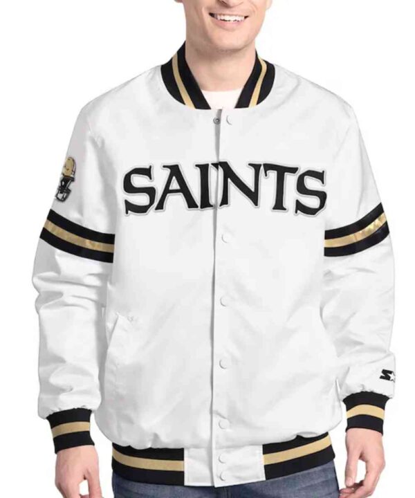 New Orleans Saints Scout Varsity Satin Jacket
