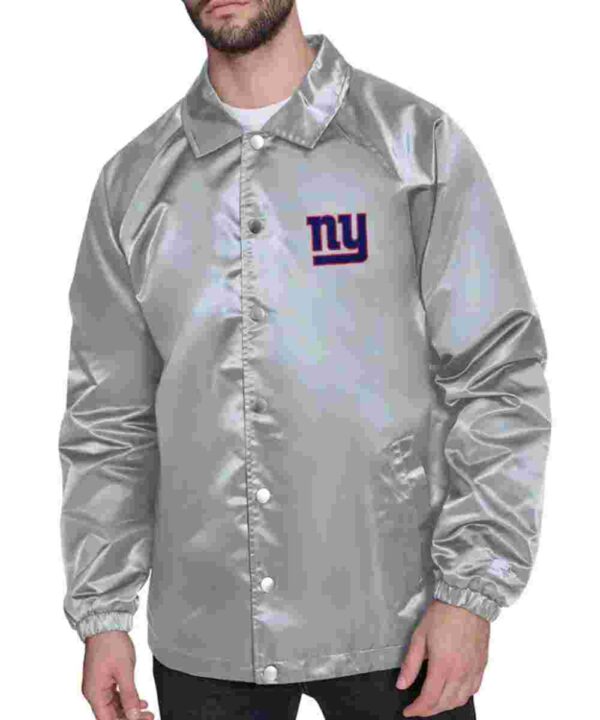 NY Giants Retro Logo Coaches Jacket