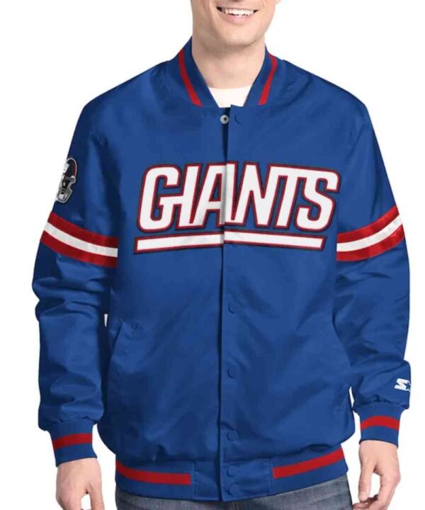 New York Giants Scout Varsity Satin Jacket