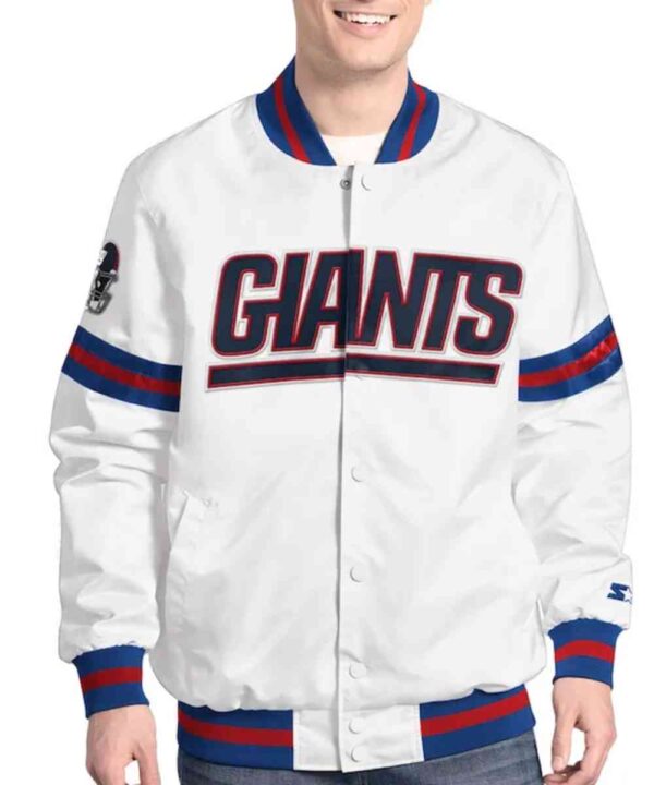 New York Giants Scout Varsity Satin Jacket