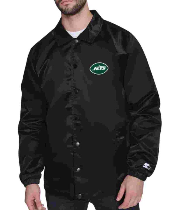 NY Jets Retro Logo Coaches Jacket