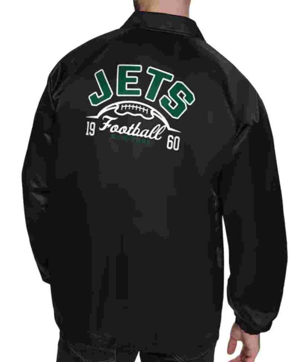NY Jets Retro Logo Coaches Jacket