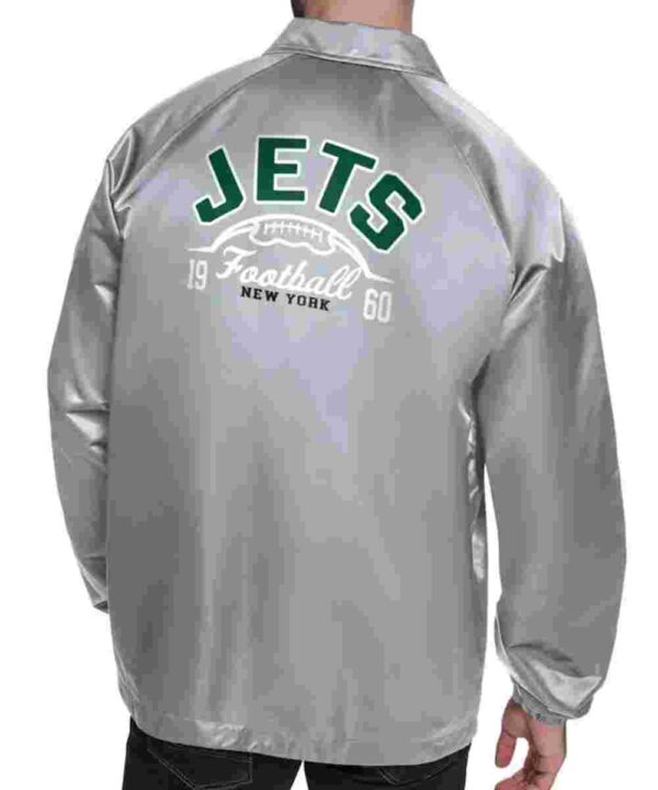 NY Jets Retro Logo Coaches Jacket