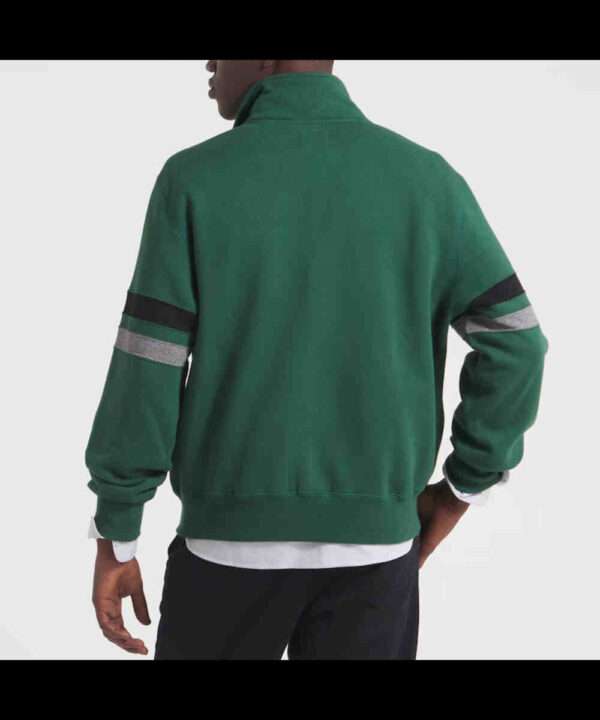 NY Jets Green Striped Fleece Jacket