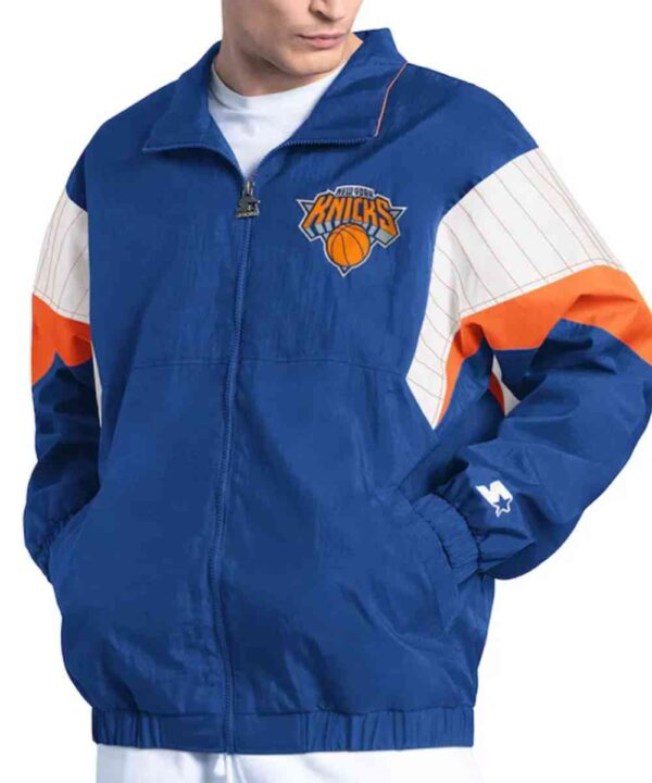 NY Knicks Yard Line Blue Full-Zip Jacket