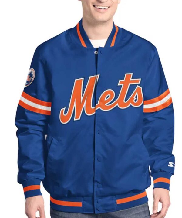 NY Mets Scout Varsity Satin Jacket