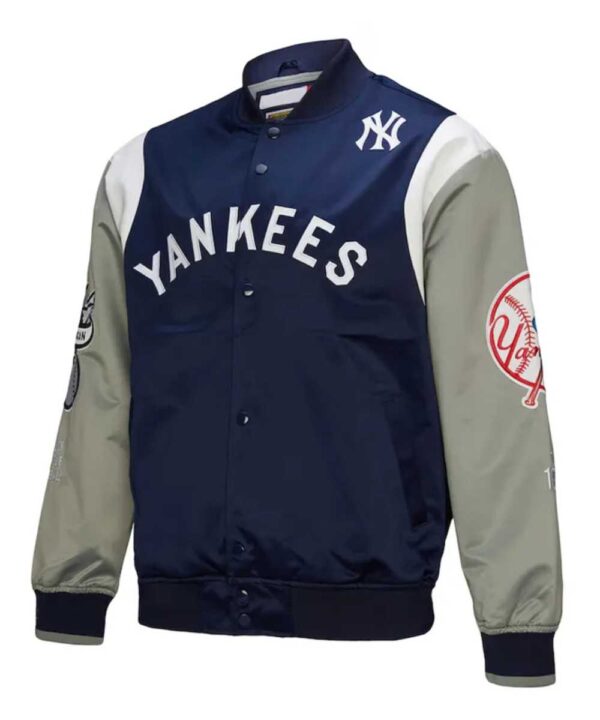NY Yankees Cooperstown Team Origins Satin Jacket