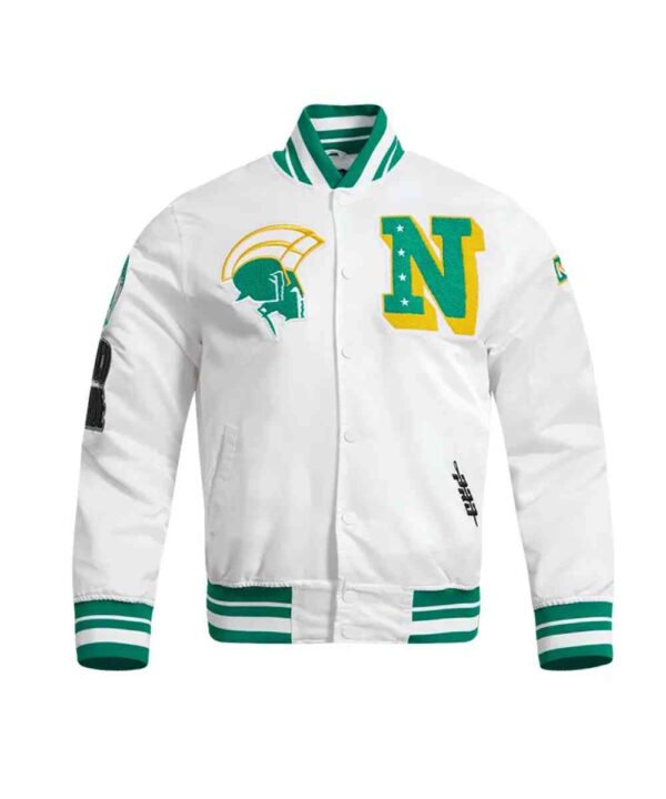 Norfolk State University Classic Rib Satin Jacket